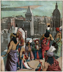 Piedi neri nativi americani a New York