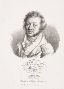 Andre-Marie Ampere, fisico e matematico francese, c 1820 da Frederick (attr. to) Barnard