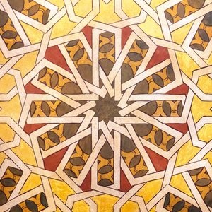 Design geometrico in stile arabo. Monastero di La Rabida, 2020 (foto)