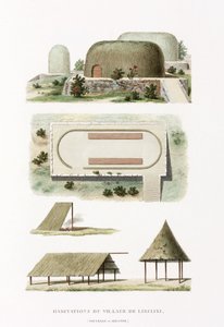 Architettura Edifici nel villaggio di Likiliki da Frederick (attr. to) Barnard
