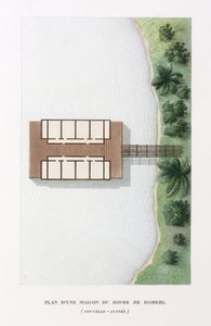 Architettura Piano di una casa al porto di Doreri