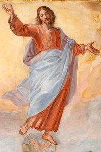 Ascensione di Cristo. Basilica della Santissima Annunziata del Vastato. Genova. Italia.