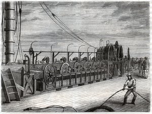 Cavo telegrafico sottomarino da Frederick (attr. to) Barnard