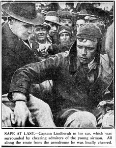 Charles Augustus Lindbergh, pilota americano, c 1920s da Ferdinand Georg Waldmuller