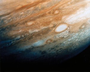 Primo piano dei modelli di nuvole di Giove da Ferdinand Georg Waldmuller