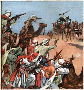 Convoglio coloniale nel Maghreb da Ferdinand Georg Waldmuller