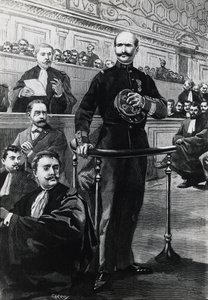 Deposizione del comandante Charles Walsin-Esterhazy, durante il processo a Emile Zola