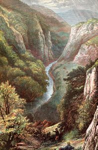 Dovedale, Peak District, Derbyshire, Inghilterra da . .