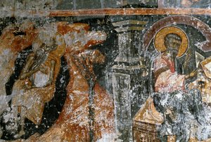 Affresco nel monastero di Odigitrias da Georg Carl Heinrich Dollmann
