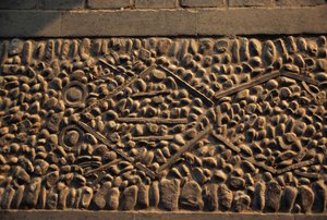 Rana, pavimento a mosaico nel Palazzo d