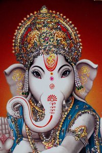 Ganesha o Ganapati: il dio indù dalla testa di elefante.