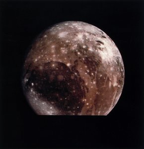 Ganimede, una delle lune di Giove
