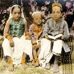 Bambini indù di alta casta, Bombay, India 1922
