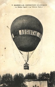 Mongolfiera pubblicitaria per Assenzio Rivoire
