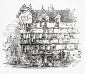 Case in High Street, Edimburgo, Scozia