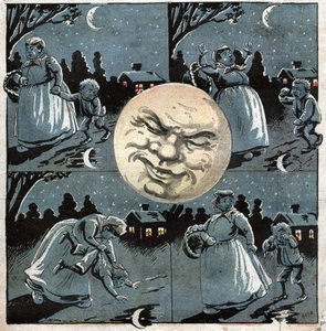 La luna in una pozzanghera