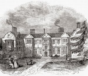 Ladye Place, Hurley, Berkshire, Inghilterra, vista qui all