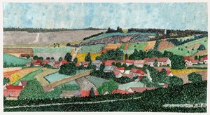 Paesaggio nella campagna francese, ca 1950 da . .