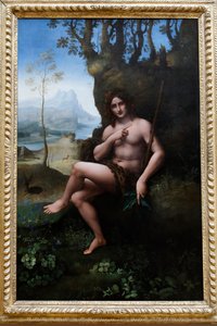 San Giovanni Battista, bottega di Leonardo da Vinci, attribuito a Francesco Melzi, c. 1510-1520 da . .