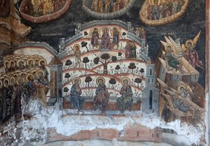 Monastero (manastirea Cozia). La chiesa. Dipinti murali. da . .