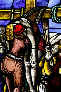 Museo del Duomo di Milano. Vetrata. Deposizione di Cristo. XVI secolo. Italia.