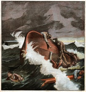 Naufragio di una barca nel Mediterraneo
