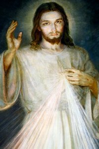 Chiesa di Notre Dame de Plaimpalais. Gesù la Divina Misericordia, confido in te. Francia.