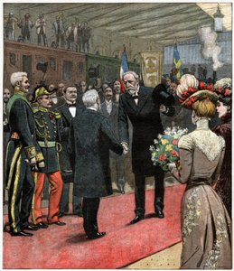 Oscar II di Svezia a Parigi da . .