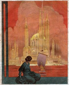 Panorama di una città utopica. 1922 (illustrazione)