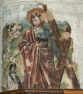 Chiesa parrocchiale (Parochiekerk Onze-Lieve-Vrouw). Interno. Il coro. Affresco.