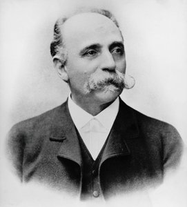 Ritratto di Bartolomeo Emilio Camillo Golgi, scienziato e medico italiano, Premio Nobel per la Medicina nel 1906, fotografia