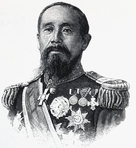 Ritratto di Ito Hirobumi, politico giapponese