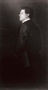 Ritratto del musicista Pietro Mascagni da Henry Charles Fehr