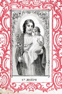 San Giuseppe e Gesù bambino. Francia. da Ferdinand Georg Waldmuller