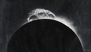 Eruzione solare fotografata nel 1929 (stampa) da . .