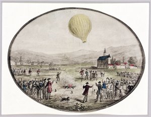 La prima ascensione pubblica in mongolfiera, 5 giugno 1783