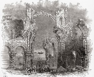 Il monastero di Lindisfarne da . .
