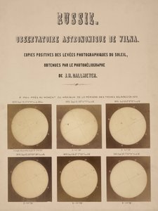 Il sole, fotografato con un eliografo Dallmeyer, Vilnius, Lituania da Frederick (attr. to) Barnard