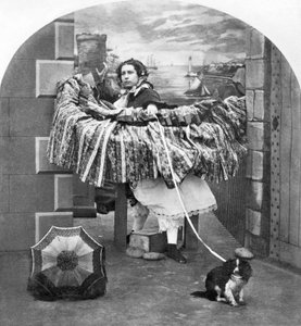 Regno Unito: Stereoscopio intitolato Un affare elegante, c1860 da Ferdinand Georg Waldmuller