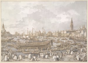 Il Doge di Venezia in partenza per il Lido da Canaletto