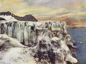 Spitzbergen, una vista della costa rocciosa