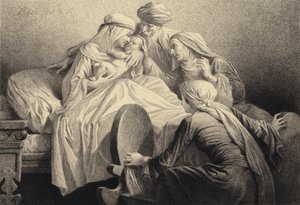 Un uomo nato nel mondo da after Albert Robida
