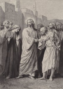 Cristo predice la distruzione del tempio da after Albert Robida