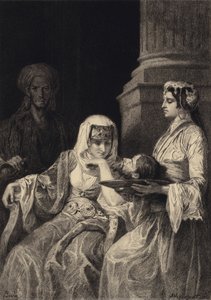 Erodiade e la testa di Giovanni Battista da after Albert Robida