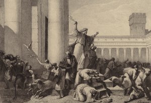Gesù caccia i cambiavalute dal tempio