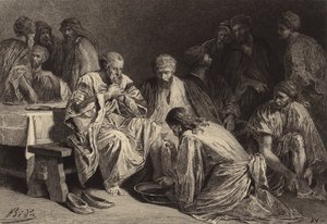 Gesù lava i piedi dei discepoli