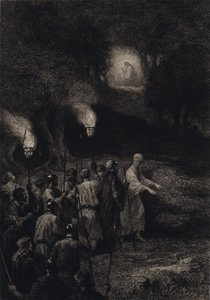 Giuda tradisce Gesù da after Albert Robida