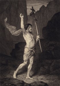 San Giovanni nel deserto da after Albert Robida