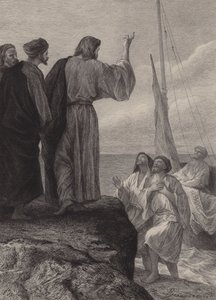La chiamata di Giacomo e Giovanni da after Albert Robida