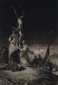 La crocifissione da after Albert Robida
